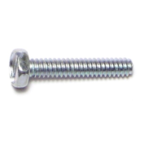 Midwest Fastener #6-32 x 3/4 in Slotted Hex Machine Screw, Zinc Plated Steel, 40 PK 65544 - main